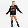 thumbnail image 3 of Women's Gameday Couture Black Kansas City Chiefs Oversized Everyday Star Long Sleeve T-Shirt, 3 of 5