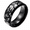 Black Green, variant on Men’s Stainless Steel Ring, 8mm Camo Band for Men, Camouflage Wide Ring, Size 6-14, Everyday Wear Gift for Him