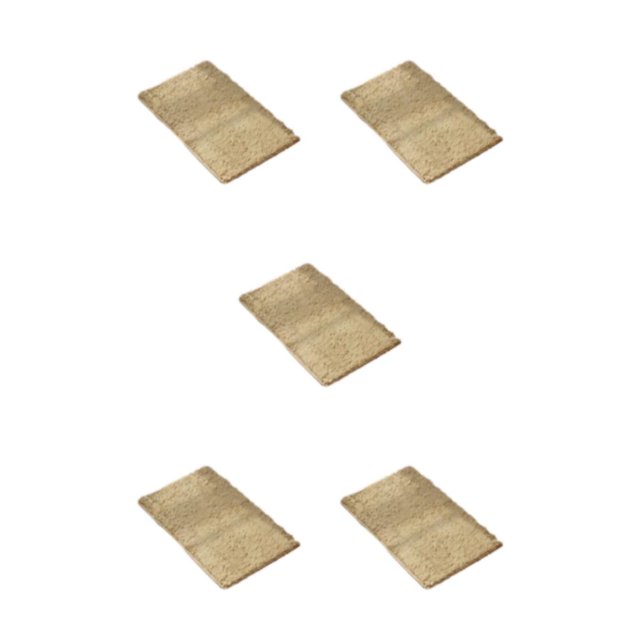 Youkk Polyester Chenille Bath Mat - Strong Water Absorption Exquisite Crafted Soft Texture No Shedding Camel 40cm*60cm 5Set