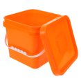thumbnail image 2 of Plastic Bucket with Handle Lid Reusable Paint Bucket Oil Paint Pail Bucket Painters Kettle, 2 of 8