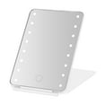 thumbnail image 1 of Melannco 7.83x5.31x0.51 pulgadas plegable blanco LED espejo de tocador luces LED regulables, 1 of 5