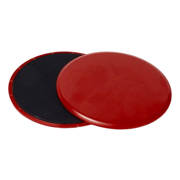 Paquete de 2 discos deslizantes para ejercicios de core, ligeros y portátiles, para espalda y cadera. Rosa roja