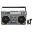 thumbnail image 2 of Altavoz Bluetooth inalámbrico estéreo de graves HiFi multifunción USB retro altavoz portátil Bluetooth con control remoto, 2 of 15