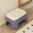 thumbnail image 4 of Plastic Step Stool for Kids & Adults | Stackable Small Stool with Thickened Seat | 18cm Height for Living Room & Bathroom | Brown & Gray Options, 4 of 6