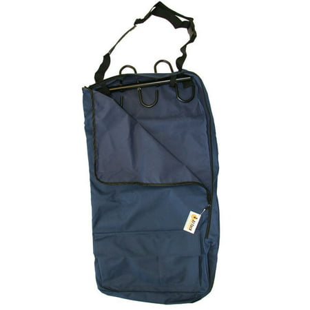 deluxe horse bridle halter bag carrier with tack racks navy