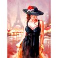 thumbnail image 1 of Kit de pintura de diamante 5D Mujer con sombrero Taladro redondo completo DIY Decoración para el hogar Regalos Likrtyny Arte deco, 1 of 9