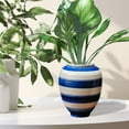 thumbnail image 3 of Variegated Hosta Artificial 19.69" Green Dieffenbachia Greenery House Outdoor Shrubs Indoor Office Yard UV Resistant Planter Filler(4), 3 of 5