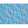 thumbnail image 2 of Zelouf Eva Floral Chevron On Saylor Pucker Crepe [D]  , Sewing, DIY, Crafts Fabric by the Yard, C31 Navy/ice, 20 Yard, 2 of 2