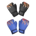 thumbnail image 1 of 2 pares de guantes de boxeo para niños, guantes de boxeo cómodos, regalo de cumpleaños, guantes de entrenamiento, guantes de boxeo para gimnasio en Negro y azul, 1 of 8