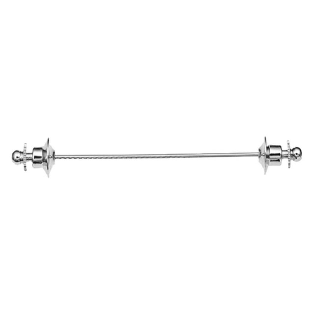 Clips para la barra del cuello de la camisa Sunnimix 70 mm plata