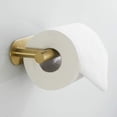 thumbnail image 2 of Portarrollos de papel higiénico autoadhesivo de acero inoxidable SUS 304, dorado cepillado, sin perforaciones, para baño, dormitorio, cocina, con superpegamento, 2 of 5