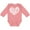 Mauve, variant on Inktastic All You Need is Love White Heart Shape Boys or Girls Long Sleeve Baby Bodysuit