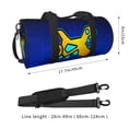 thumbnail image 2 of Lsque Geometry Dash Pattern Foldable Sports Gym Bag with Wet Dry Pocket, Ultralight Travel Bag, Large Capacity Duffel Bag, Splash Proof Carry on Bag, Overnight Bag, Weekender Bag for Travel, 2 of 6