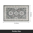 thumbnail image 3 of MeyJey Oriental Indoor Area Rug 2'x3' Non-Slip Machine Washable Vintage Distressed Floor Carpet for Living Room Bedroom Dining Kitchen Hallway, Gray/Brown, 3 of 13