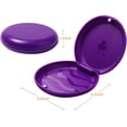 thumbnail image 3 of ZIZNBA 2 Pack Retainer Cases,Solid Orthodontic Retainer Case (Purple), 3 of 6