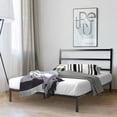thumbnail image 6 of Giantex Metal Bed Frame w/Headboard, Bed Frame Mattress Foundation w/Wood Slat Support, No Box Spring Needed, Queen, 6 of 6