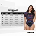 thumbnail image 5 of Salouo Paisley And Owls for Women's Short Sleeve Bodysuit,Sexy Bodysuits One Piece Round Neck Bodysuit Shapewear Tummy Control-Large, 5 of 7