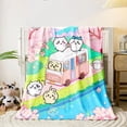 thumbnail image 5 of Chikawa printed flannel blanket, hotel blanket, air conditioning blanket, Four seasons blanket, sofa blanket, bed blanket, travel picnic blanket, outdoor blanket, bed gift blanket, 5 of 10