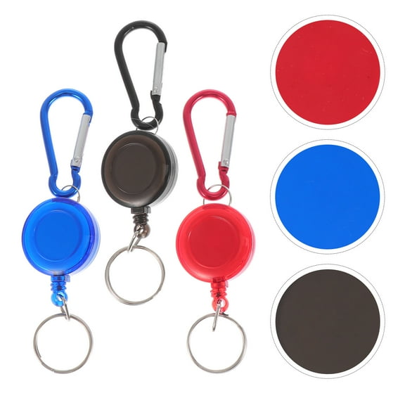 Masteelf  6 Pcs Extendable Rings Easy to Carry Key Chain Handbag Buckles