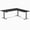 Black / Space Gray, variant on Desky L-Shape Laminate Sit Stand Desk - Natural Walnut / 70.9 X 29.5 X 69.5 X 24 Inches / White