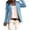 Light Blue, variant on ZVNAΖH Plus Size Womens Casual Lightweight Thin Blazer Type Jackets Long Sleeve Lapel Single Button Suit Jacket, S-5XL