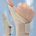 thumbnail image 3 of Compression Elastic Thumb Compression Sleeve High Flexibility Adjust Strap Breathable Thumb Wrist Support Sleeve Skin Green Color, 3 of 8