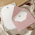 thumbnail image 5 of 9 sobres, 30 hojas de papel, 16,5*11 cm/21*14,8 cm, rosa + naranja + rojo, sobres de invitación para tarjetas, 5 of 5