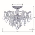 thumbnail image 3 of Crystorama Lighting - Three Light Ceiling Mount - Ceiling Mount - Maria Theresa, 3 of 5