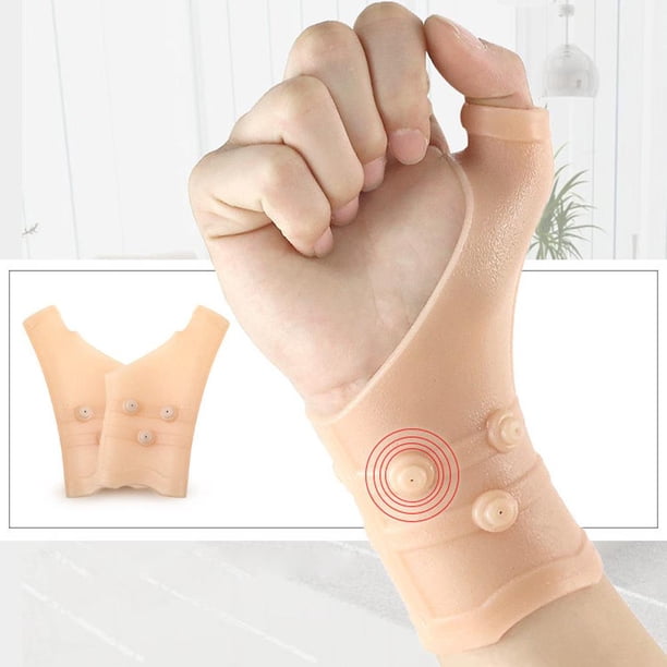 Guantes de muñeca de terapia magnética delgada Alivio del dolor Soportes de soporte de mano de muñeca Ygjytge Cuidado Belleza