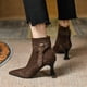 thumbnail image 2 of Diseño de hebilla moda Sexy suave PU cuero mujer botas zapatos invierno calle caminar zapatos botines mujer36 Gao Jinjia LED, 2 of 2