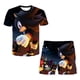 thumbnail image 3 of Conjunto de camiseta y pantalón corto de dos piezas para niños del anime japonés "Sonic", camiseta de verano para niño y niña + pantalón corto de playa, 3 of 5
