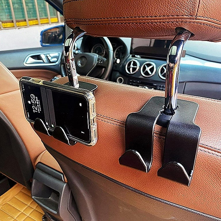 Simple Car Hook Small Sized Car Seat Headrest Hooks Space-Saving Organizer  Hanger Storage Hook Car Seat Headrest Hooks Auto Seat Purse Bag Hanger Back  Organizer 