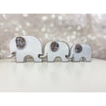 thumbnail image 3 of Elephant Family Parade - 3 Connecting Figurines for Shelf, Tabletop, Bookcase, Nursery, Baby's Room, 3 of 4