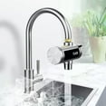 TUMALL Electric Hot Faucet Stainless Steel Adjustable Water Temperature
