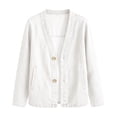thumbnail image 5 of Denim Jacket for Women Trendy Classic Button Front Stretch Jean Jacket Lightweight Casual Long Sleeve Denim Cardigan Coat, 5 of 9