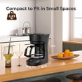 thumbnail image 7 of WAA 5 Cup Drip Coffee Maker Delay Brew, Keep Warm, Reusable Filter, Overheat-Protection,25oz,Black, 7 of 7