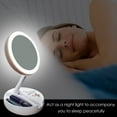 thumbnail image 5 of Lighted Makeup Mirror, Folding Double Sided Vanity Mirror, 1X/10X Magnifying, Brightness Adjustable, LED Cosmetic Mirror Desk Mirror for Travel, Home Makeup, 5 of 11