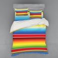 thumbnail image 2 of Ambesonne Rainbow Bedding Set 3 Pcs, Mexican Pattern, Twin, Multicolor, 2 of 3