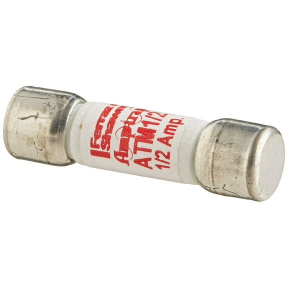 Midget Fuse, Fast-Acting, 1/2A, 600V AC, Non-Indicating, 100kA at 600V AC/DC