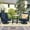Navy, variant on NATURAL EXPRESSIONS 3 Piece Outdoor Bistro Set, Swivel Rocking Chairs Patio Conversation Furniture Set, Light Gray