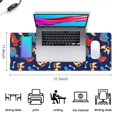 thumbnail image 5 of Long Mouse Pads for Desk,DarkBlue Dinosaurs Bones Pattern Desk Mats on Top Of Desks, Desk Mouse Pad Extra Large with 3mm Non-Slip Base and Stitched Edge for Gaming,Office,Work,Home 31.5"x11.8", 5 of 6