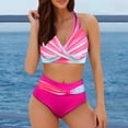 thumbnail image 3 of High Waisted Bikini Sets for Women Fashionable Two Color Womens Two Piece Swimsuits Swimsuit, 3 of 5