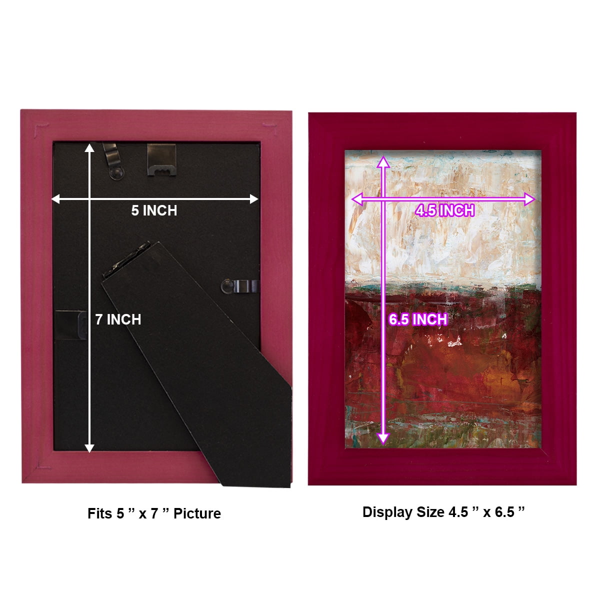 August Horizon II -Framed Print w/glass-Cherry Red