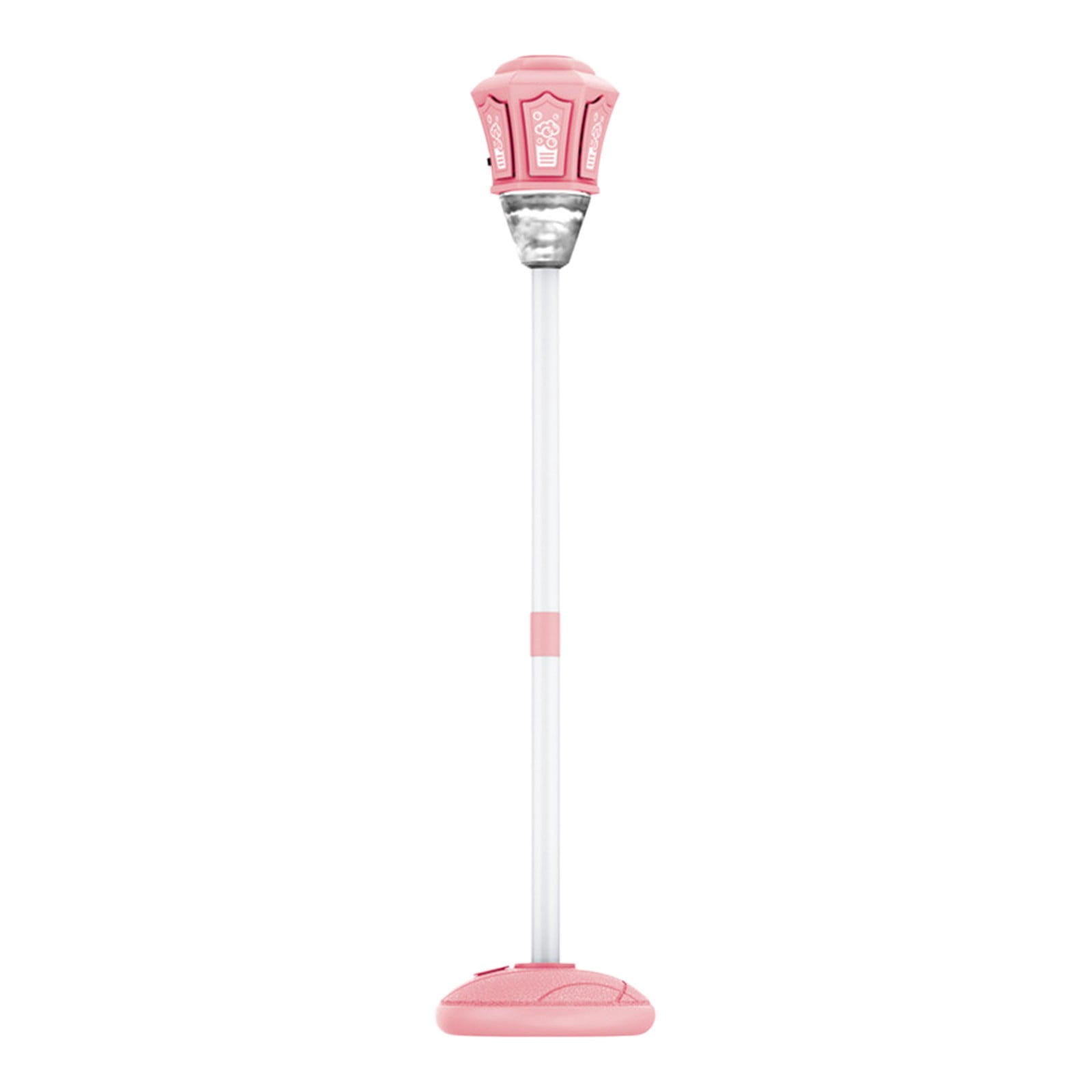 Bubble Machine, Rechargeable Standing Automatic Bubble Maker with Lights, Detachable Bubble Torch for Summer Outdoor Garden Wedding Party Decor, Adjustable Height Street Lamp Bubble Tower, Pink