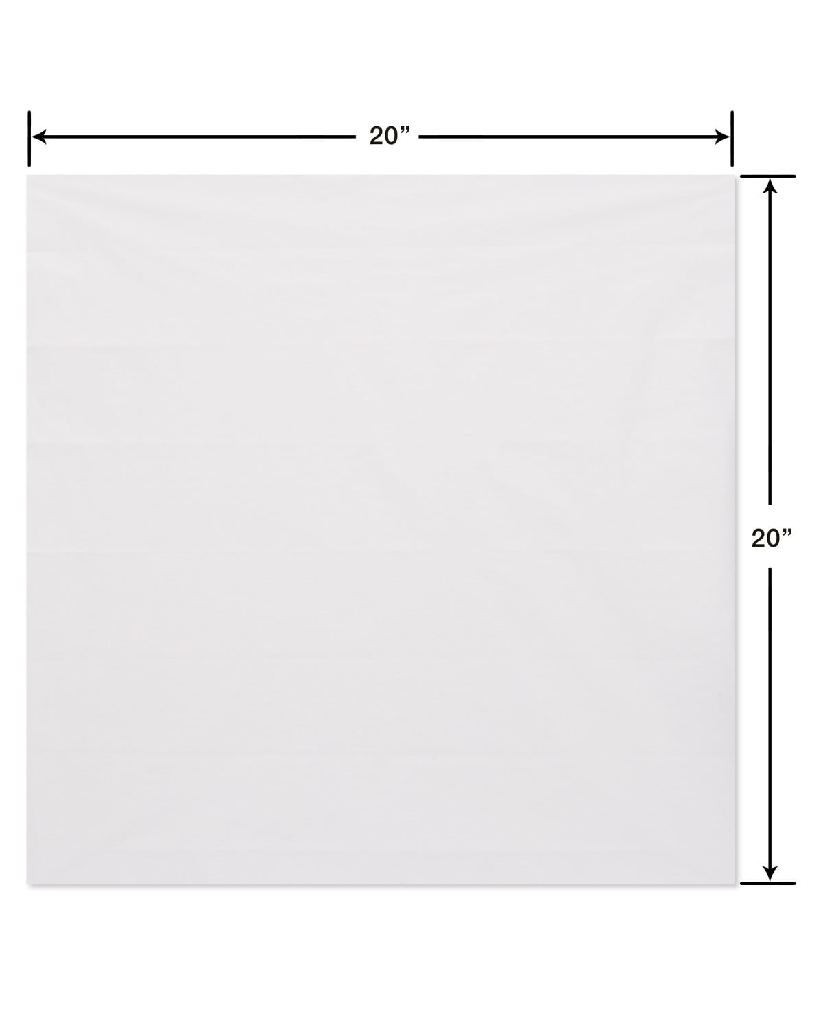 American Greetings - 125 feuilles de 20 x 20 po. Papier de soie blanc en vrac pour Pâques, la fête des Mères, les fêtes et toutes les occasions