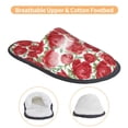 thumbnail image 3 of Sigee Rose Flowers for Cozy Furry Slippers Super Soft Indoor and Outdoor Use, Non-Slip Sole Slip On House Slippers-Medium, 3 of 8