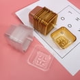 thumbnail image 3 of Conditiclusy 100Pcs Packing Box Portable Safe Square Shape Plastic Moon Cake Boxes for Mooncakes, 3 of 7