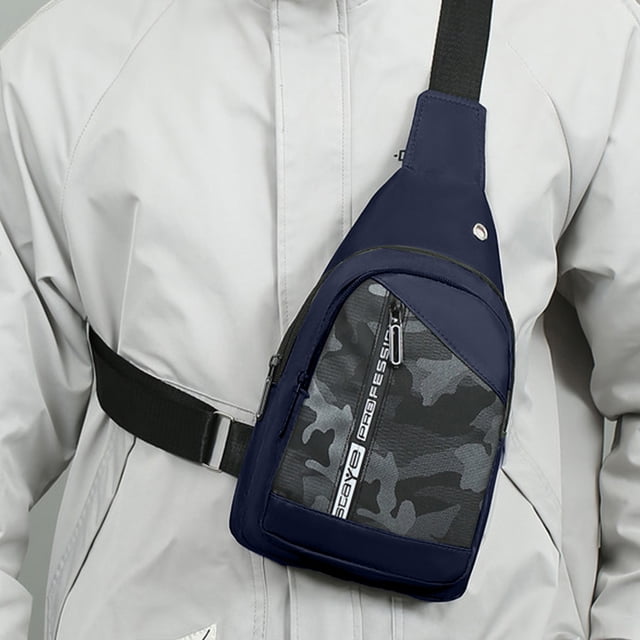 Xihbxyly Bolso de Hombro, Elegante Mochila Cruzada, Bandolera Ligera Antirrobo, Compañero de Viaje Versátil, Ideal para Ciclismo Al Aire Libre, Esencial de Moda para Hombres y Mujeres.
