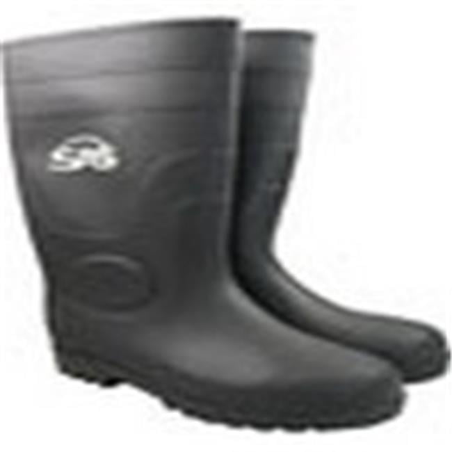 CLC Custom Leathercraft R23010 Over The Sock Black PVC Rain Boot Size 10 for sale online 