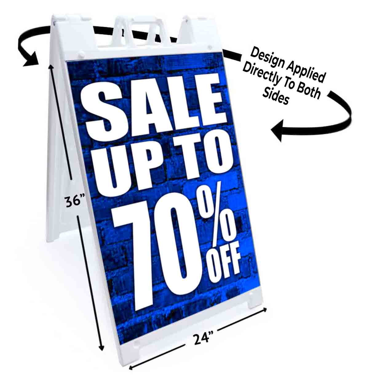 Sale Up To 70 Percent Off (24" X 36") Standard A-Frame Signicade, Includes Decal Applied To Stand